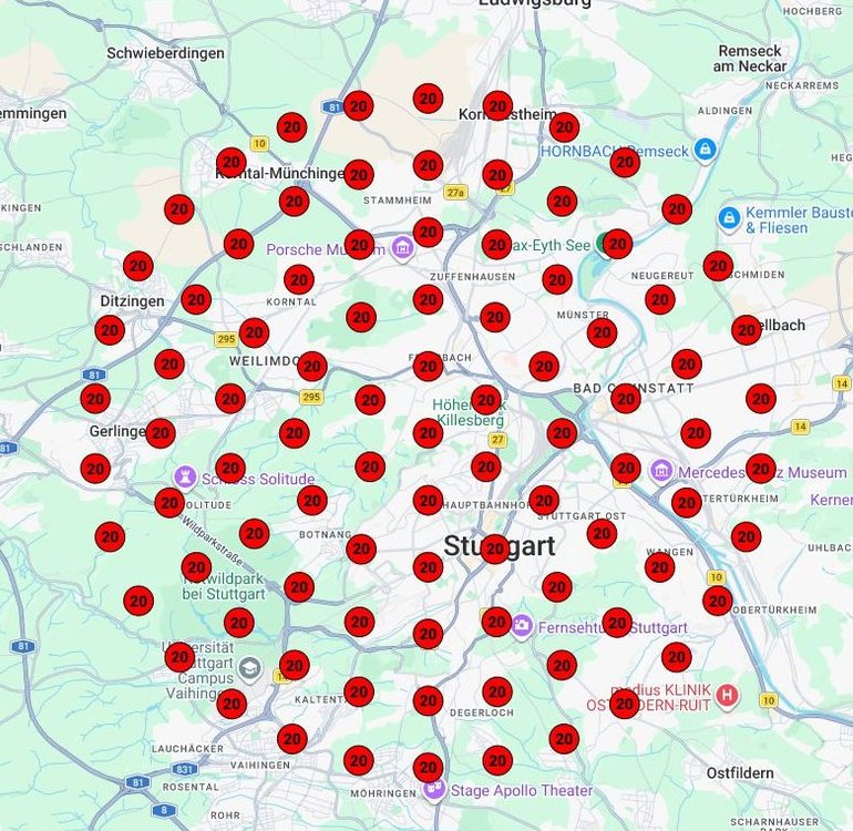 Ranking-Heatmap vorher